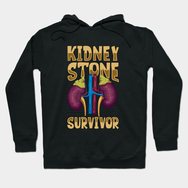 Kidney stone survivor Hoodie by Modern Medieval Design